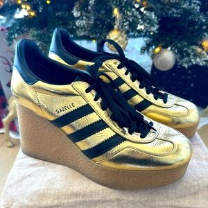Gucci x Adidas Gazelle Wedge Sneakers